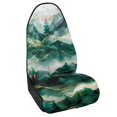 thumbnail image 2 of Uourmeti Misty Mountain Marble Pattern Terry Cloth Car Seat Cover Machine Washable Bucket Seat Protector, Waterproof Towel Seat Cover Waterproof Sweat Towel Car Seat Cover Fit for Cars Trucks SUVs, 2 of 9