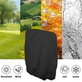 thumbnail image 4 of 210D Oxford Fabric Folding Chair Cover Waterproof UV Resistant Outdoor Furniture Protection W71xL110cm Black, 4 of 6