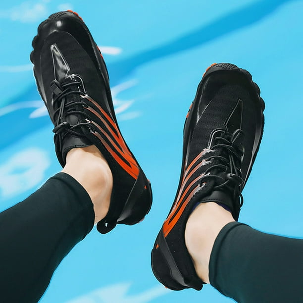 Zapatos De Vadeo Zapatillas de vadeo unisex de goma suave para vadear en la playa (40 negro) Likrtyny Tenis De Mujer Tenis De Hombre