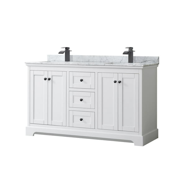 Wyndham Collection Wcv232360dcmunsmxx Avery 60" Free Standing Double Basin Vanity Set -