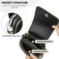 thumbnail image 3 of Small Crossbody Bags for Women Trendy Leather Phone Wallet Purses Handbags Adjustable Guitar Strap, 3 of 7