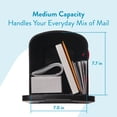 thumbnail image 3 of Mailbox Architectural Buzones Parsons de capacidad media, negros, 3 of 9
