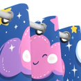 thumbnail image 3 of Cute Cartoon Clouds and Stars Blackout Curtains for Living Room Bedroom 55W x 54L Insulated Window Drapes 2 Panels, 3 of 5