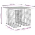 thumbnail image 4 of vidaXL Garden Table Gabion Design 100x102x72 cm Solid Wood Douglas, 4 of 5