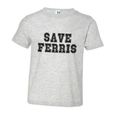 

PleaseMeTees™ Toddler Classic Save Ferris Beuller Day Off Vintage HQ Tee