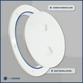 thumbnail image 4 of Five Oceans 6" Boat Hatch, Marine Access Hatch, Round Inspection Deck Plate Hatch with Detachable Cover, UV Resistant ABS Off-White Plastic, for Pontoon, Fishing Boat, Bass Boat, Sailboat - FO4475, 4 of 7