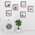 thumbnail image 2 of 6 PCS Canvas Prints Laundry Room Theme Art Red Inspirational Painting Decorative Wall Art Pictures, 2 of 7