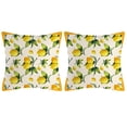 thumbnail image 1 of Injueey 2 fundas de almohada de poliéster con diseño de limón para exterior, ideales para primavera y verano, para sala de estar y jardín. Decoración del hogar B, 1 of 6