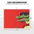 thumbnail image 2 of Sikiie Cool Crocodile With Sunglasses Dish Drying Mat, Kitchen Counter Mat, Self Drying Mat for Kitchen Counter Dish Drying Pad ,for Dishes, Utensils, Pots and Pans(24" x 18"), 2 of 7