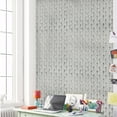 thumbnail image 2 of Dundee Deco Peel and Stick Self Adhesive Wallpaper - Floral Glitter Silver Tulips, 18 ft x 18 in, 2 of 3