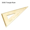 thumbnail image 2 of Unique Bargains Triangle Règle Carré 10cm 30/60 Degrés Laiton Géométrie Mathématique, 2 of 3