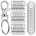 thumbnail image 1 of Ganchos para Llaveros Segauin 100 Piezas Clips de Langosta Plateados, 1 of 6