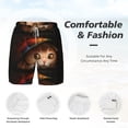 thumbnail image 6 of Picia Animal Cat pattern Mens Swim Trunks with Compression Liner Stretch Beach Shorts Quick Dry with Zipper Pockets No-Chafing Board Shorts-X-Large, 6 of 9