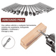 thumbnail image 3 of Kit Fresas Para Madera Carburo 20 Pzs Plata BLOOSOM, 3 of 4