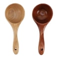 thumbnail image 3 of YAHHU 2‑Pack Solid Wood Soup Ladles – Long‑Handle, Odorless, Versatile Kitchen Spoon Set, 3 of 15