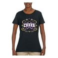thumbnail image 2 of Wild Bobby Cheerleading All Stars Girl Sports Women Graphic Tee, Black, Small, 2 of 5