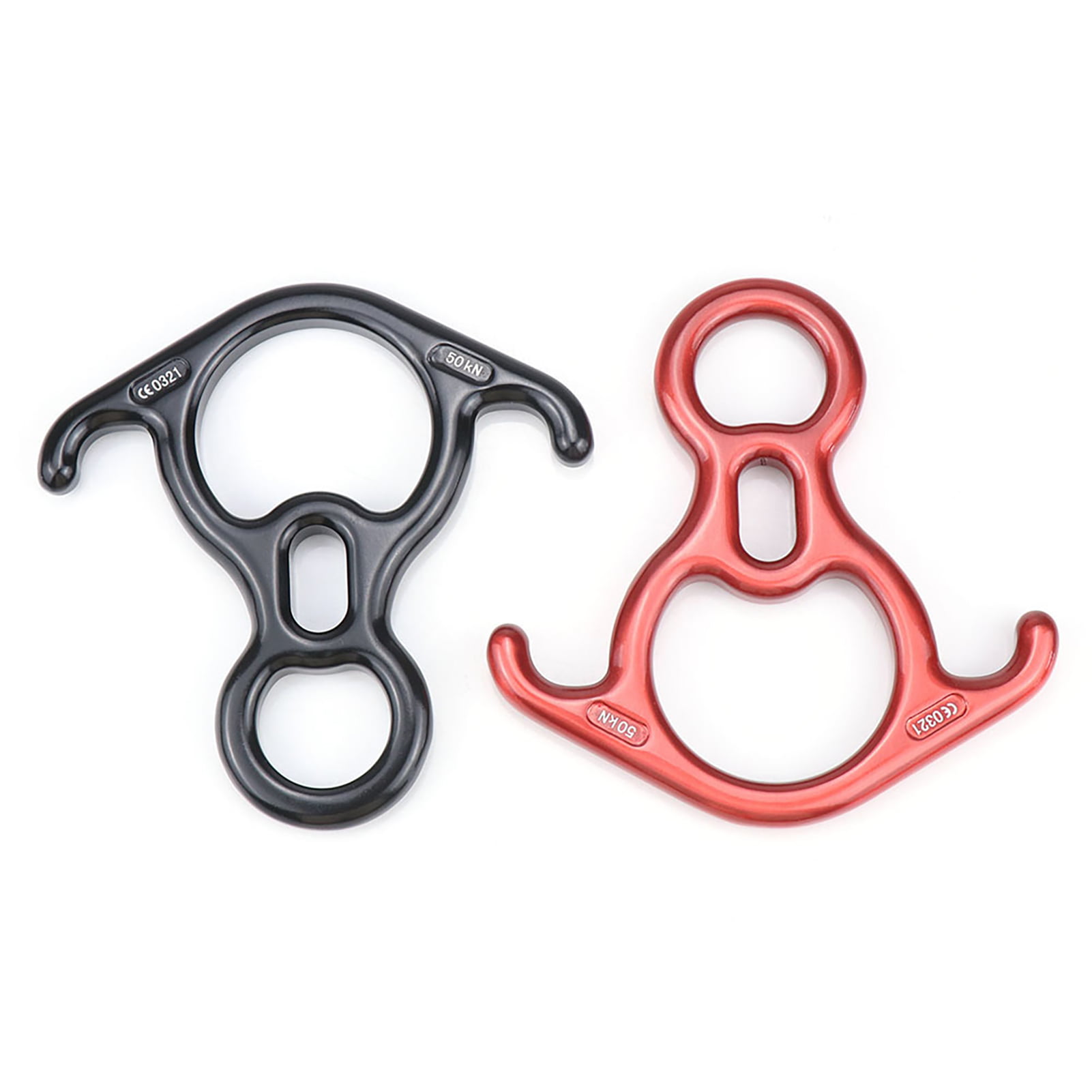 50KN Rescue Figure, 8 Descender Large Bent-Ear Belaying and