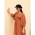 thumbnail image 1 of Generic Fashion New Spring and Summer Women's Clothing plus Size Loose Lantern Sleeve Casual and Sweet Fresh Girly Style Dress, 1 of 1