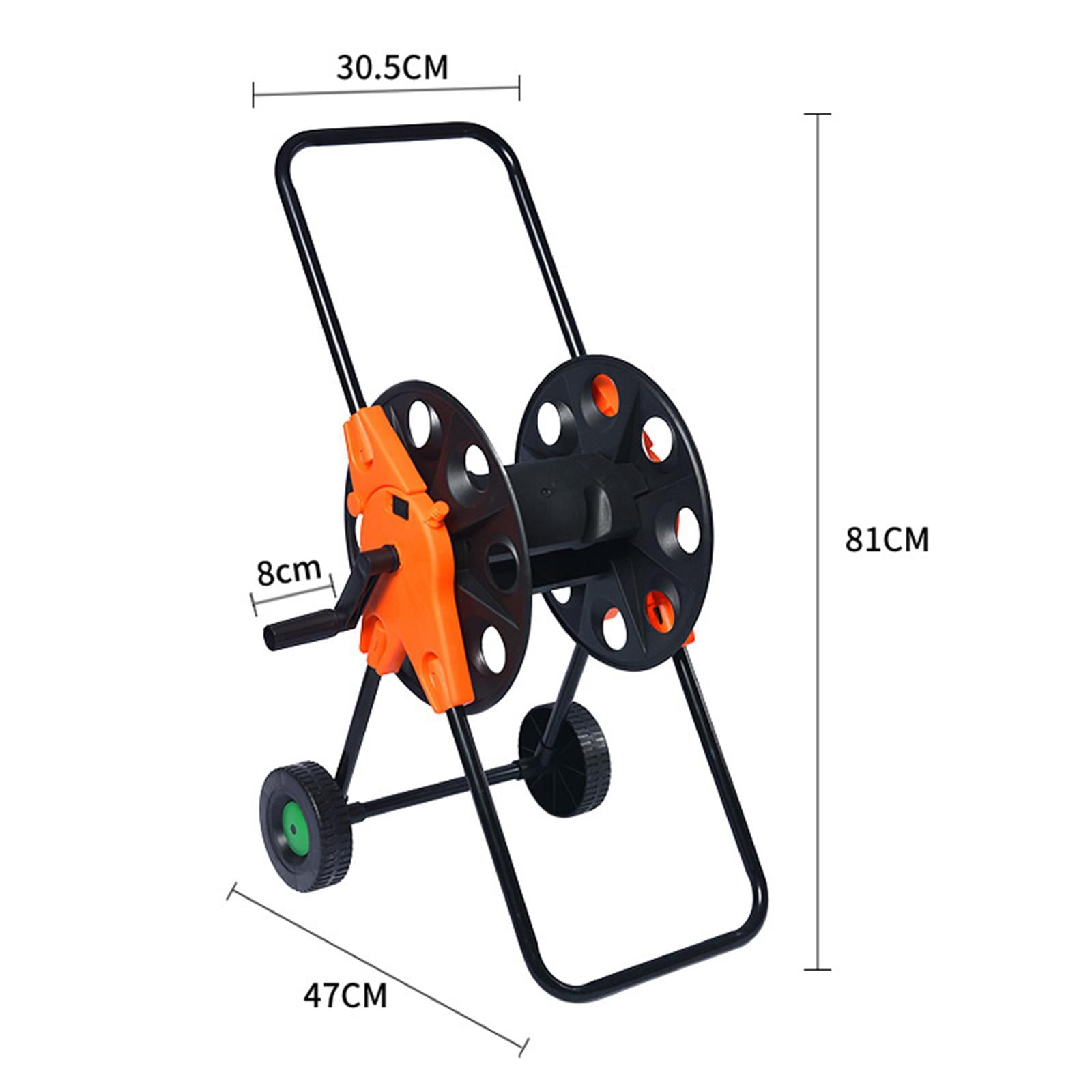 simhoa Hose Reel Cart ,Pipe Storage Rack ,Garden Tool ,Household Water Hose Holder, Hose Organizer for Lawn Outside Outdoor Cleaning