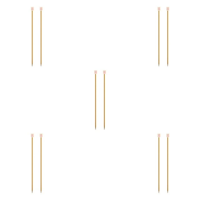 Baohd Color Random Straight Knitting Needles Sweater Weaving Needle Lightweight Handknitting Tool Needleworking Equipment 3.5mm 5Set