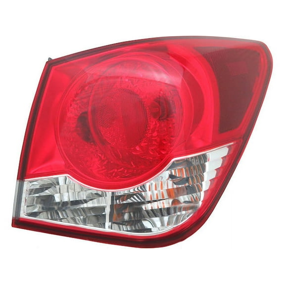 Right Outer Tail Light Assembly - Compatible with 2011 - 2015 Chevy Cruze Sedan 2012 2013 2014