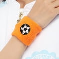 thumbnail image 3 of Sports Wristbands for Kids, Colorful Wrist Sweatbands Terry Cloth Wristbands with Soccer Basketball Football Baseball Design for Outdoor Sports Birthday Party Favors, 3 of 8