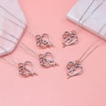 thumbnail image 4 of TINGN Rose Heart Necklaces Gifts for Women 925 Sterling Silver Rose Love Heart Initial Letter Pendant Necklace Jewelry Gifts for Her, 4 of 9