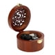thumbnail image 3 of Caja de música de madera vintage caja de música de forma redonda de estilo retro ahueca hacia fuera la caja de joyería musical regalo ornamental para el hogar ANGGREK Otros, 3 of 8
