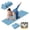 blue, variant on NCQ Foldable Yoga Mat Thick Non-Slip Exercise Mat - Packable Travel Fitness Mat with Carrying Bag for Yoga, Pilates, Workout, Home & Gym
