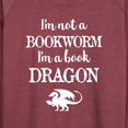 thumbnail image 3 of Instant Message - I'm A Book Dragon - Women's Lightweight French Terry Long Sleeve Shirt, 3 of 6