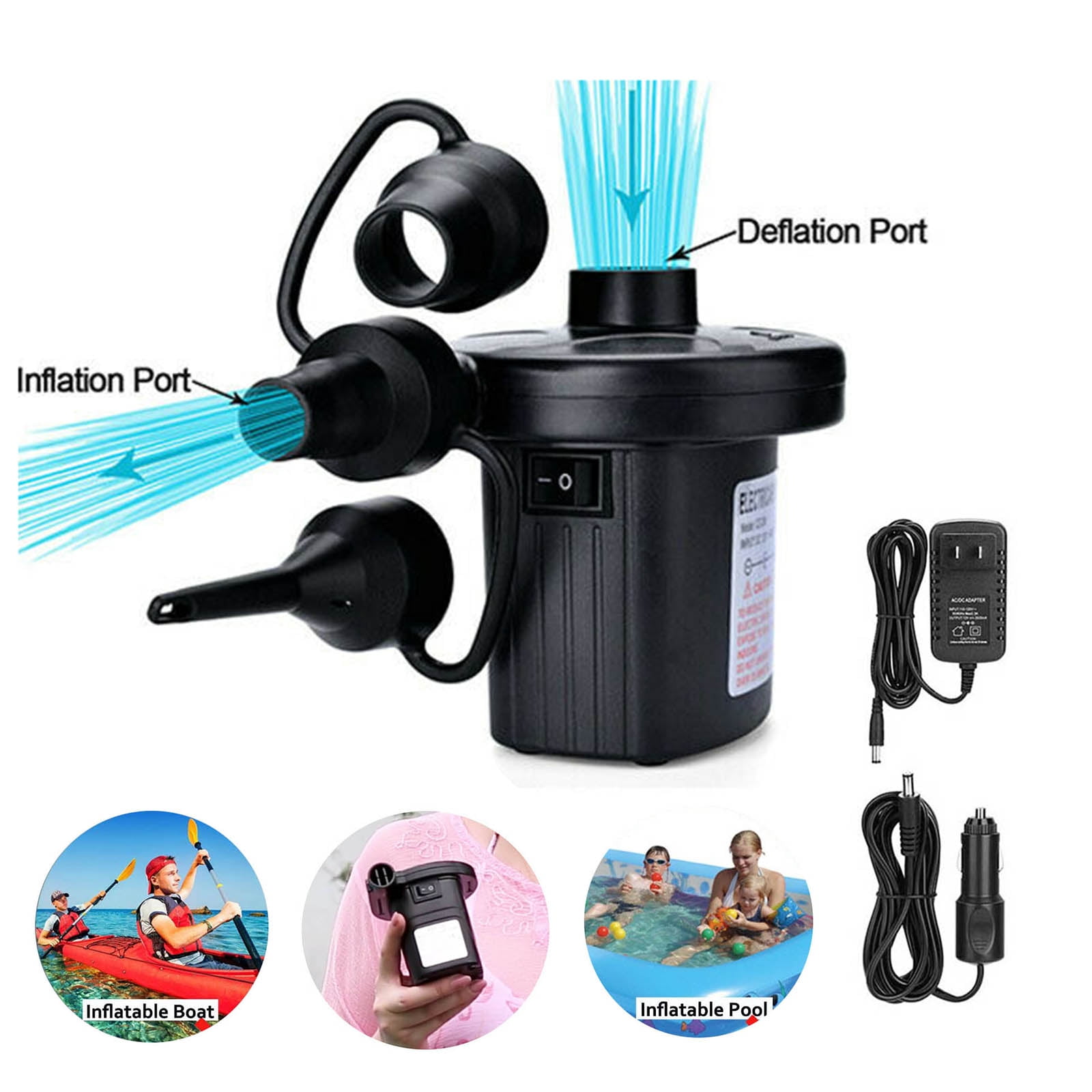 AGPtek Electric Air Pump Inflator Deflator for Inflatable Cushion
