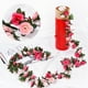 thumbnail image 5 of Rosa decorativa DIY de dos colores, caña de 2,5 m, 45 cabezas de flor (+ rosa roja), 5 of 8