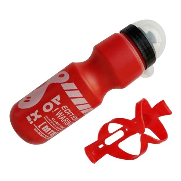 Botella de agua para bicicleta con jaula Botella deportiva ligera para bicicleta y soporte para cicl Abanopi Botella