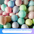 thumbnail image 1 of Paquete de 200 globos de látex de color caramelo de macarrón de 5 pulgadas para decoración de bodas, fiestas de cumpleaños y bodas, 1 of 2
