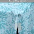 thumbnail image 4 of Mosaic Dog Crate Cover, Antique Retro Style Flower Bouquets Motif of Classic Rococo Effects Feminine, Easy to Use Pet Kennel Cover Small Dogs Puppies Kittens, 7 Sizes, Pale Azure Blue, by Ambesonne, 4 of 6