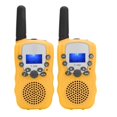 thumbnail image 1 of 2pcs Children Walkie Talkie Portable LCD Display Walkie Talkie Birthday New Year GiftYellow, 1 of 4