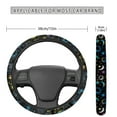 thumbnail image 3 of Renewold Sun Moon Star Blue Car Steering Wheel Cover Universal 15 Inch Breathable Auto Steering Wheel Cover Car Accessory for Women Men, 3 of 6