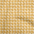 thumbnail image 1 of oneOone Polyester Spandex Yellow Fabric Houndstooth Craft Projects Decor Fabric Printed By The Yard 56 Inch Wide, 1 of 4