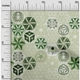 thumbnail image 2 of oneOone Cotton Poplin Light Green Fabric Geometric Sewing Material Print Fabric By The Yard 56 Inch Wide, 2 of 5