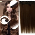 thumbnail image 2 of MY-LADY 10''-24'' 5 Clips in Human Hair Extensions Thick Real Natural Hair Pieces 100% Full Head Remy Hair 24inch #04 Medium Brown（Thin）, 2 of 8