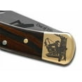 thumbnail image 5 of Buck 110 Folding Hunter Knife Give 'Em The Shaft Ebony Wood 1/250 Stainless  Cuchillo, 5 of 5