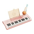 thumbnail image 4 of MERIGLARE Kids Piano Keyboard Gift Multifunctional Musical Instrument Teaching 37 Keys Pink, 4 of 6