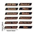 thumbnail image 2 of 12 Pack Magnetic Toolbox Labels,3D Printed Organization Stickers, Reusable Labels for Steel Toolboxes, Carts, Drawers & Cabinets, 2 of 4