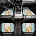 thumbnail image 6 of Sikiie Corgi With Towel Ans Slice Cucumber Car Foot Mat Set of 4 Pieces Basics Universal Fit Rubber Carpet Floor Mats For Car SUV Van & Truck, 26.8"L x 17.3"W (Front), 13"L x 17.3"W(Rear), 6 of 6