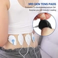 thumbnail image 3 of Almohadillas de repuesto para unidad TENS/EMS NURSAL (paquete de 20) de 3,5 mm para electroterapia. Almohadillas autoadhesivas reutilizables. Compatibles con Belifu, AVCOO, Neocarbon y MEDVICE TENS. C, 3 of 5