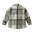 thumbnail image 7 of Huesdet Toddler Baby Boys Girls Plaid Jacket Long Sleeve Button Up Flannel Shirts Kids Outfits Fall Winter Clothes(AG,3-6 Months), 7 of 7