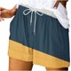 thumbnail image 1 of Pantalones Cortos Sueltos para Mujeres de Verano Impreso Encaje Hasta Bolsillo Elástico Pantalones Cortos Casuales Poliéster, Moda Pantalones Cortos de Verano para Uso Diario Y de Ocio, 1 of 5
