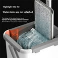 thumbnail image 4 of Mop and bucket set with wringer, with 3 reusable microfiber pads with 360° flexible rotation, hands-free flat mop and bucket with long handle for floor cleaning and wall cleaning, 4 of 11