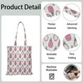 thumbnail image 5 of Pitaya Print Foldable Reusable Shopping Tote Bag - Large Capacity Eco-Friendly Grocery Bag with Dragon Fruit Tropical Design, Durable Washable Fabric Tote for Women & Girls (16 x 15), 5 of 6