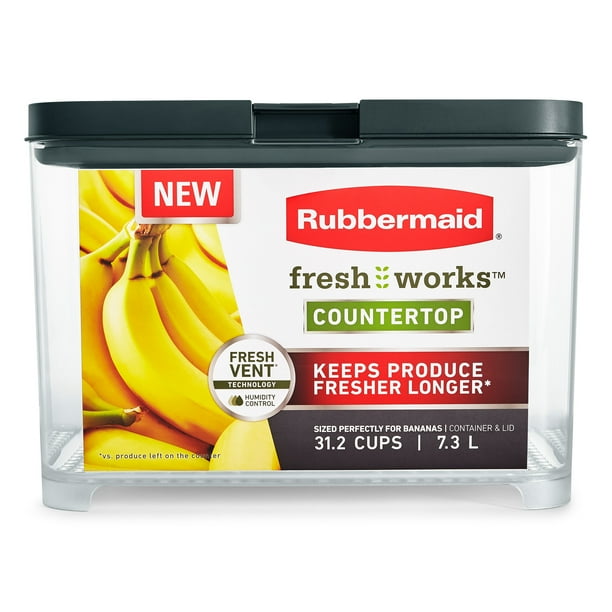 Rubbermaid Freshworks Countertop Produce Saver Banana Container, 31.2